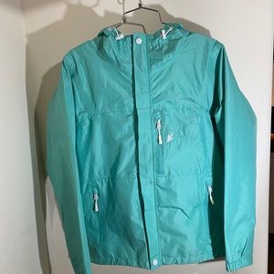 Frogg Toggs teal rain coat